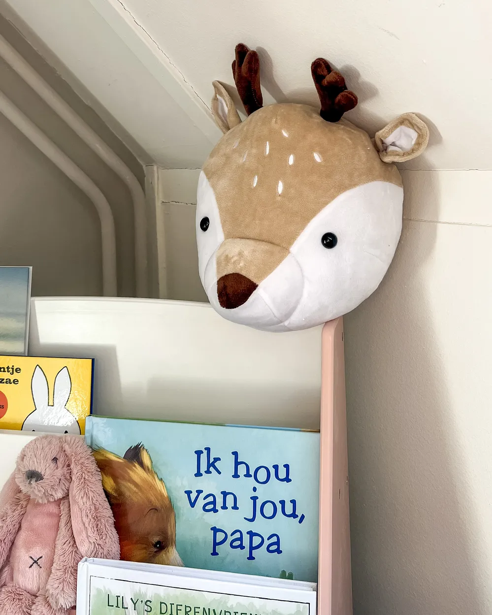 Wanddekoration für Kinder Hirsch BAMBI 30 cm Beige_973852