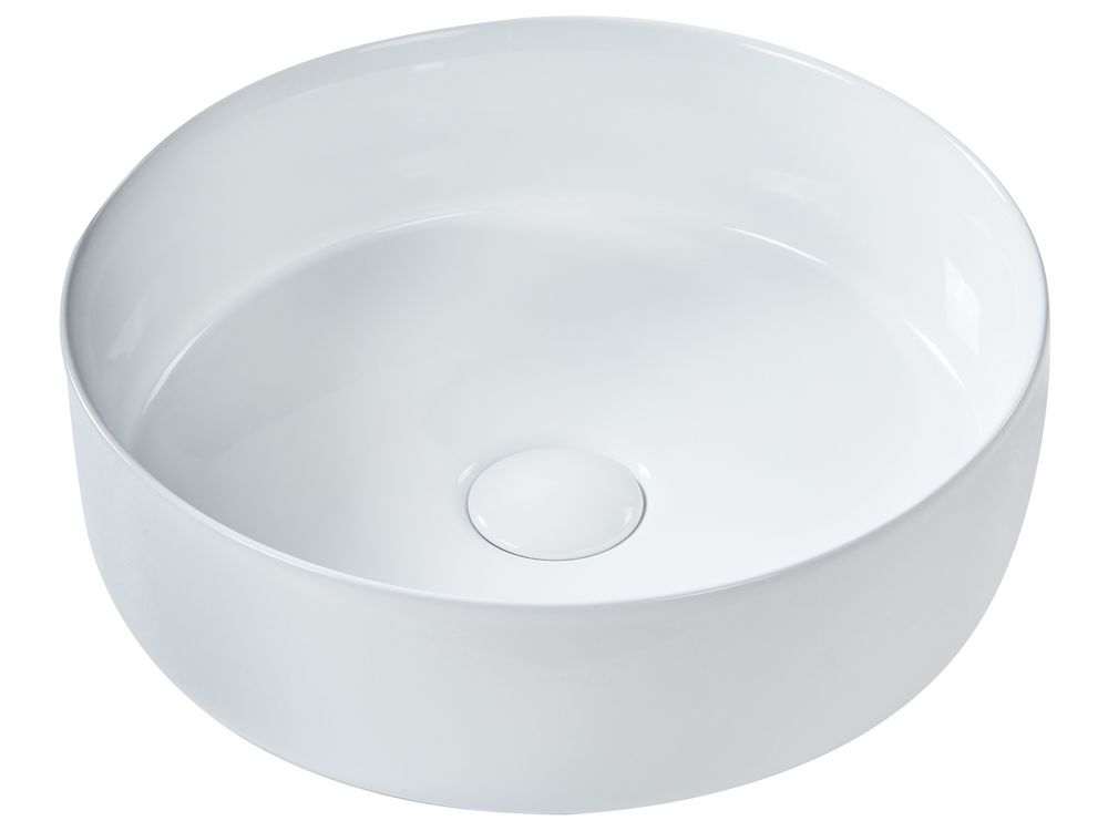 Countertop Basin CALIG ⌀ 360 mm Ceramic White