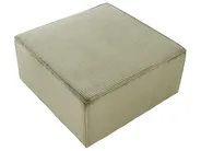 Modul Ecksofa 4-Sitzer LEMVIG mit Ottomane Cord Grün rechtsseitig_1053519