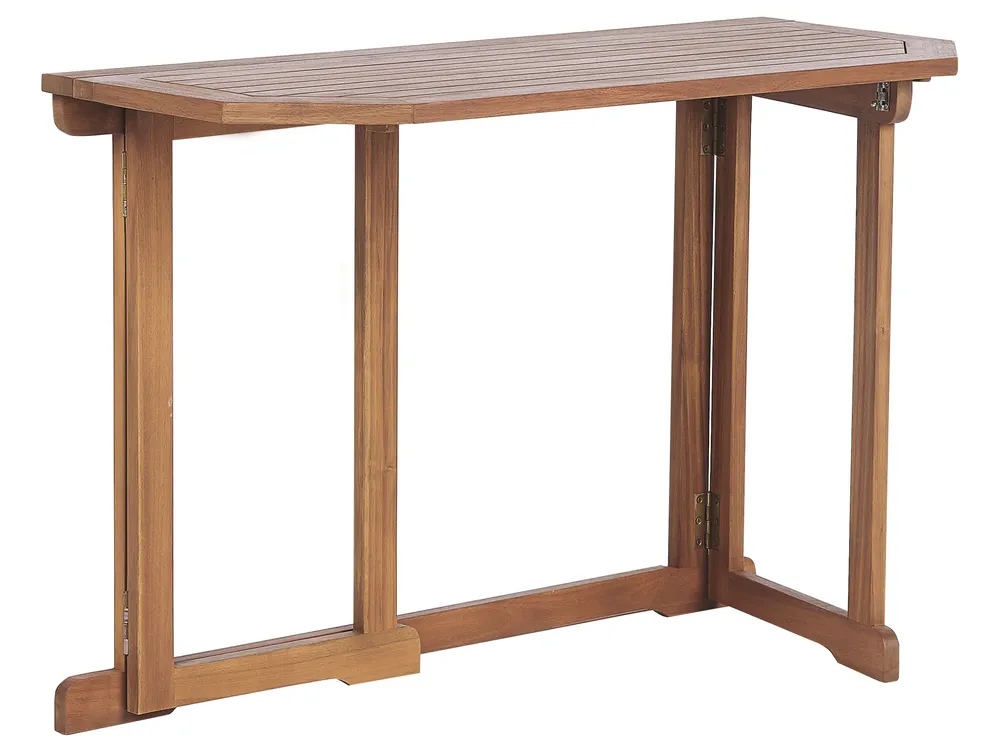 Balcony Dining Set 4 Seater TREIA Acacia Wood Brown_811885