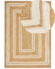 Teppich ELMALI Beige 160 x 230 cm Jute_887083