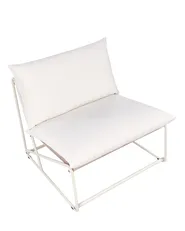 Stuhl mit Sitzkissen PICO Metall Hellbeige_1012898