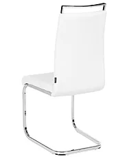 Set of 2 Faux Leather Dining Chairs White GREEDIN_1156877