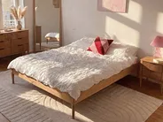 Bett ohne Kopfteil Kiefernholz VEYRAC 120 x 200 cm Hellbraun_1099068