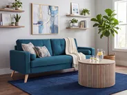 Sofa 2-Sitzer KALMAR Stoff Seeblau_1144940