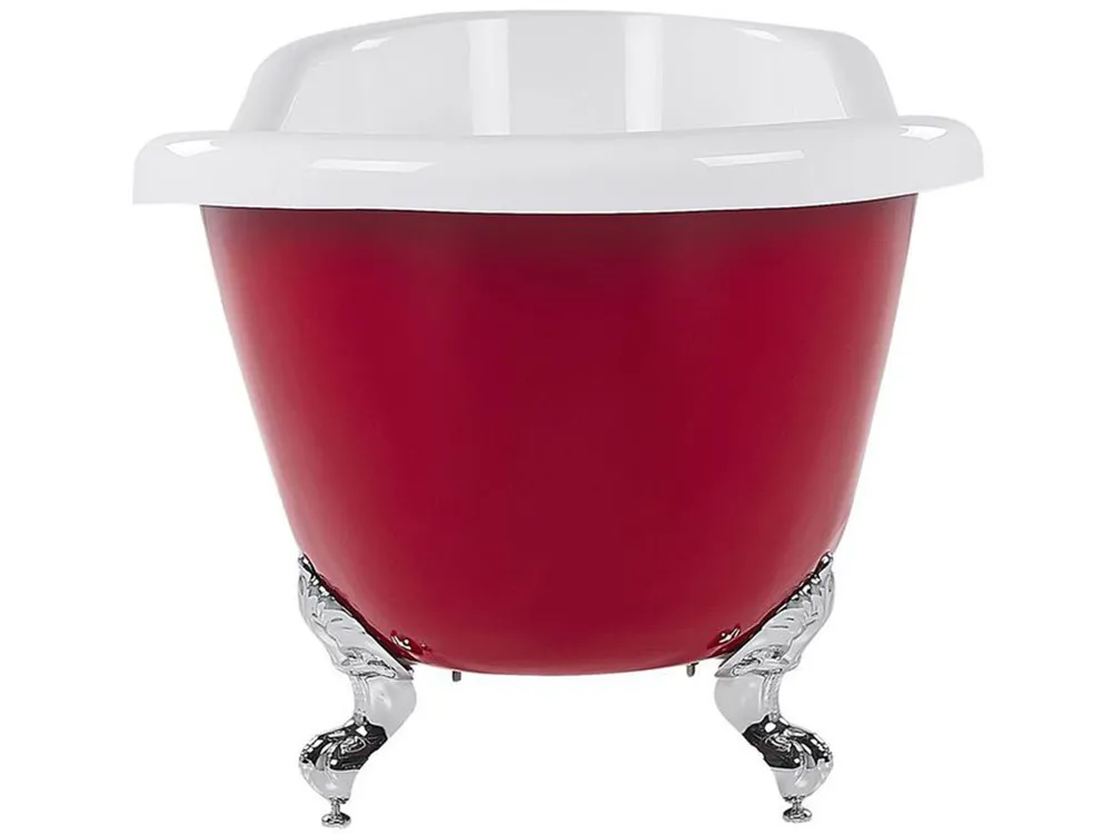 Freistehende Badewanne CAYMAN 153 x 77 cm Rot_817200