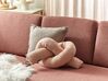 Dekokissen 2er Set GLADIOLUS 172 x 14 cm Bouclé Rosa Ohne Muster