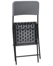Bistro Set Folding TRAPPETO Grey_1033316