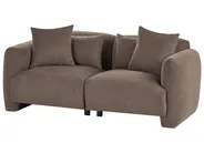 Sofa 3-Sitzer EKENES Stoff Braun_1074545