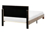 Krevet s ladicama LONZAC Samet Sivo-bež 120 x 200 cm_1014818
