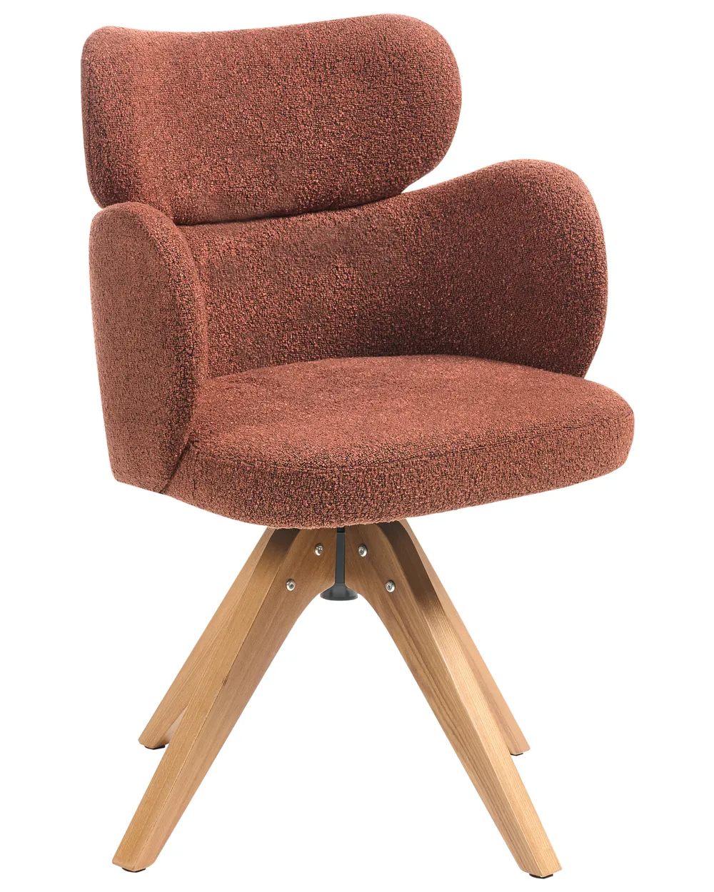 Esszimmerstuhl drehbar MARCY Bouclé Orange_1020155