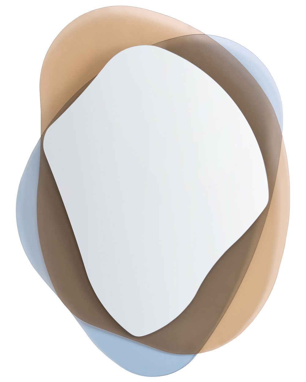 Ogledalo CHARLIEU 61 cm 79 cm Staklo Smeđi