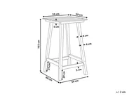 Garten Bartisch ADIRONDACK 60 cm 59 cm Kunststoff Blau_938541