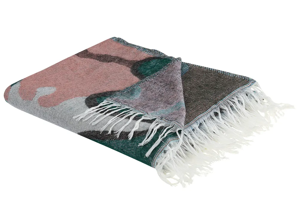 Kuscheldecke SOMANI Stoff 130 x 170 cm Bunt