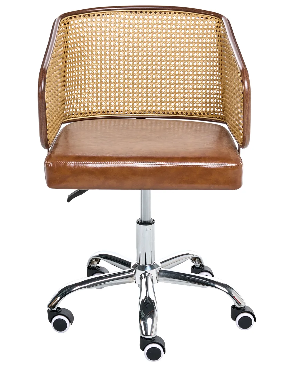 Desk Chair TUCSON Faux Leather Brown_997182