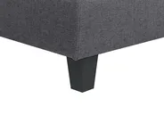U-förmiges Modulsofa 5-Sitzer UNSTAD mit Ottomane Stoff Dunkelgrau_893555