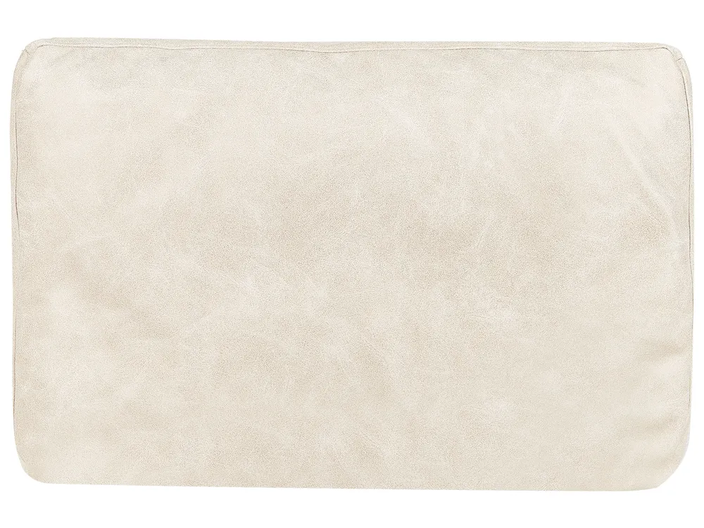 Rechtsseitige Chaiselongue REBAIS Kunstleder Hellbeige_935777
