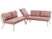 Garden Corner Sofa with Table 4 Seater CACCAMO Brown_1064243