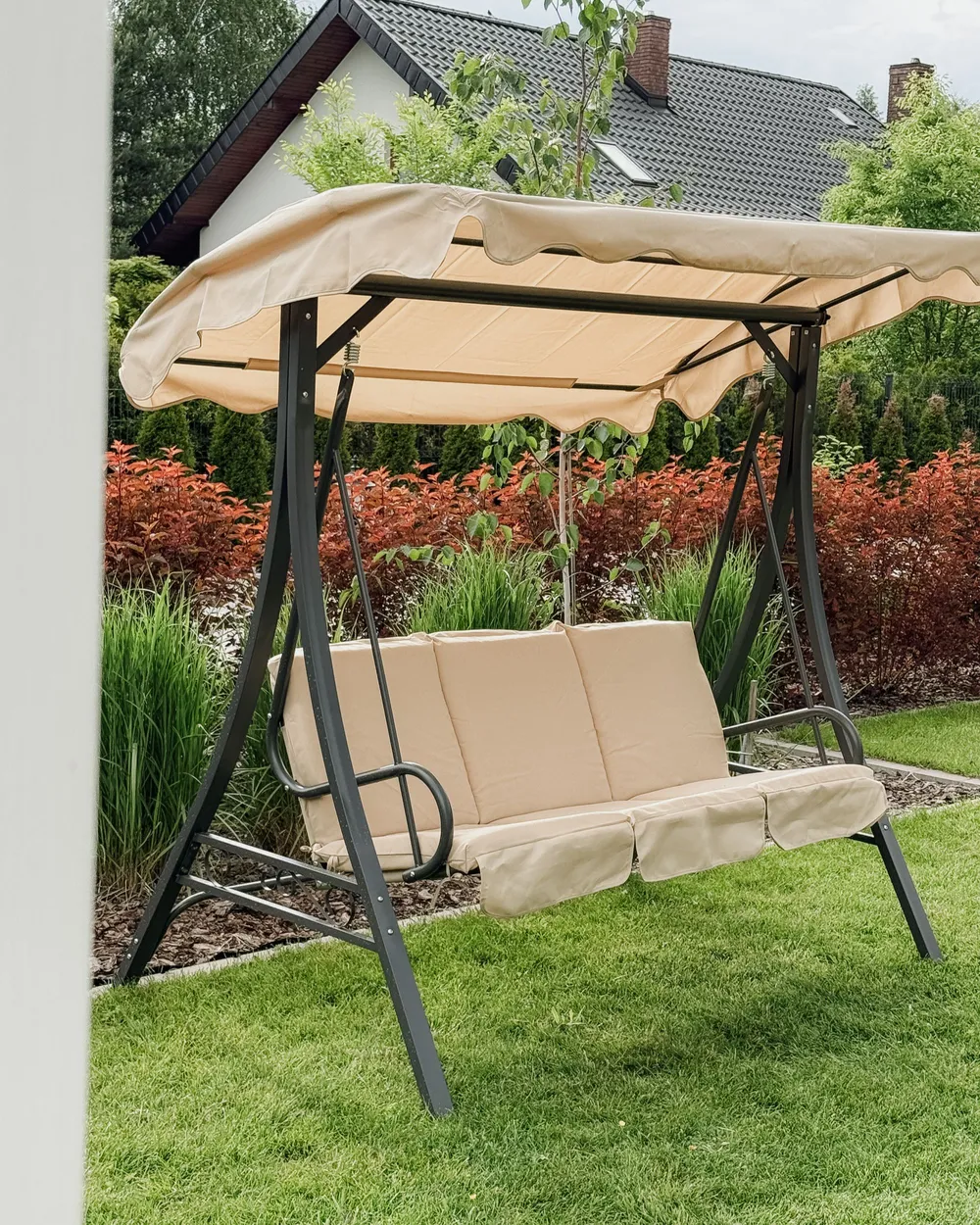 Hollywoodschaukel GARBO Metall Beige_1093236
