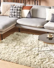 Shaggy Rug CIDE Beige 140 x 200 cm_1149677