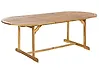 Ausziehbarer Gartentisch MAUI 160/220 cm 100 cm Akazienholz Hellbraun