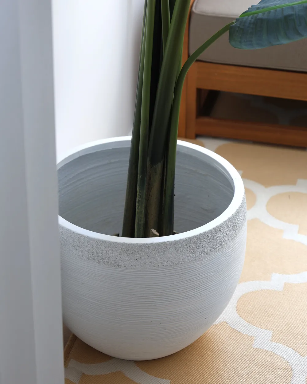 Blumenkübel ZAKROS 38 cm Weiß_1006205