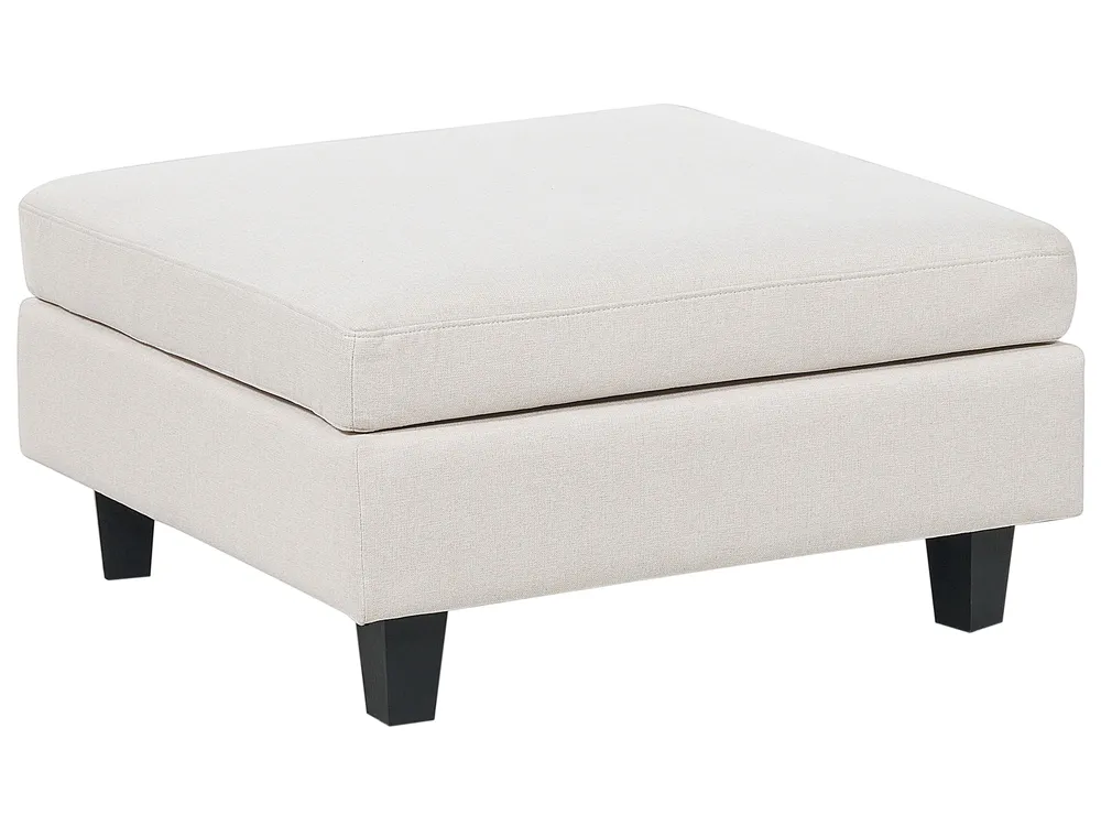 Ottomane UNSTAD Stoff Hellbeige