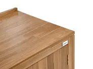 Outdoor-Küchenschrank mit Spüle VENOSA Braun / Silber Akazienholz_984590