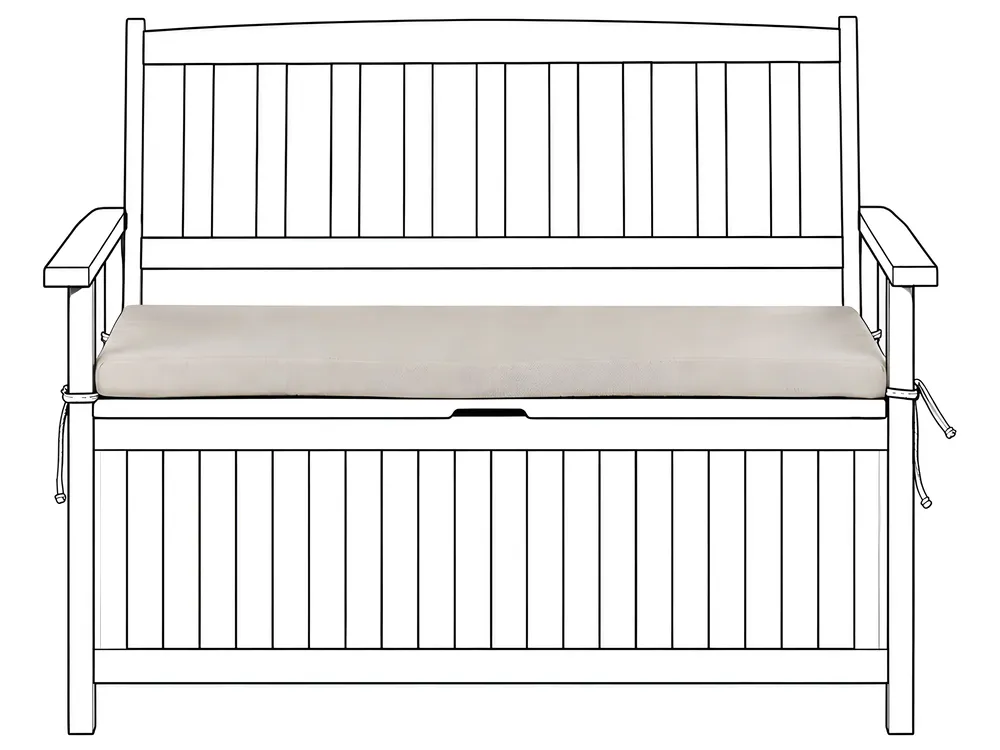 Bankauflage SOVANA 108 x 45 cm Beige