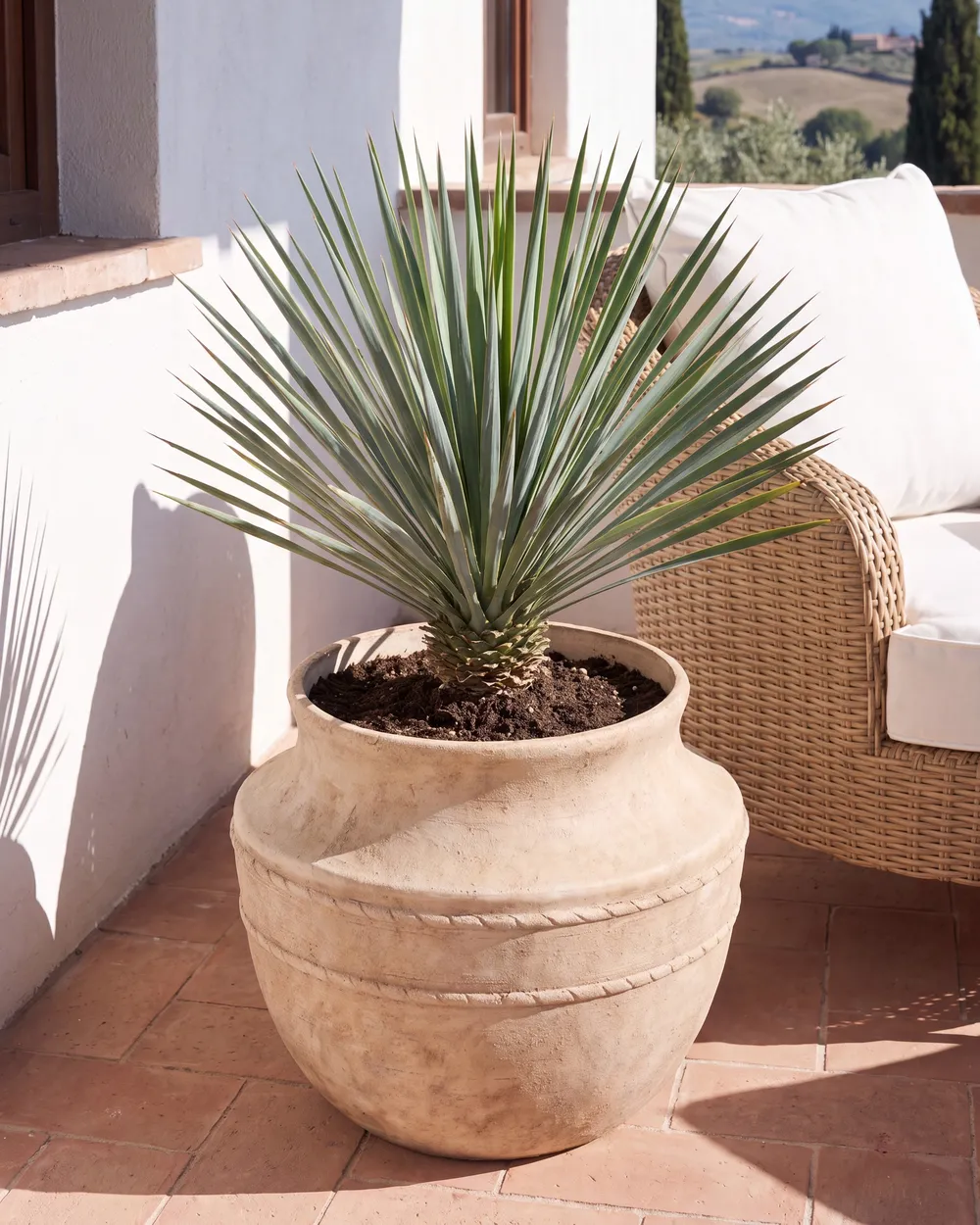 Blumenkübel ASKIO 56 cm Beige_1091808