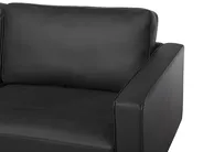 Sofa 3-Sitzer SAVALEN Echtleder Schwarz_723696