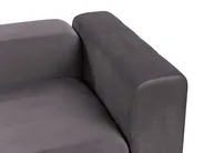 Modular Sofa 3 Seater FALSTERBO with Ottoman Velvet Taupe_919358