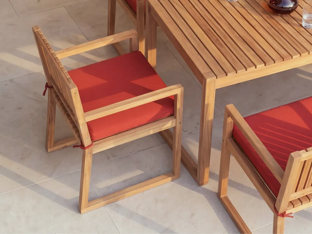 Gartenstuhlkissen SASSARI PREMIUM 46 x 46 cm Rot