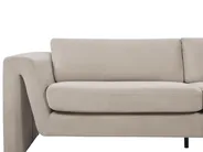 Sofa 3-Sitzer MAUNU Samtstoff Taupe_895172