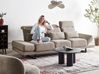 Sofa 3 Seater IKAST Fabric Taupe