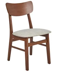 Esszimmerstuhl 2er Set ANOKA Holz Braun / Beige_945287