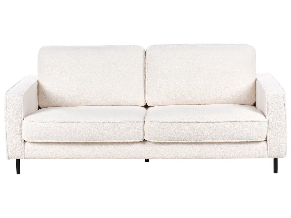 Sofa 3-Sitzer SAVALEN Bouclé Weiß_964480