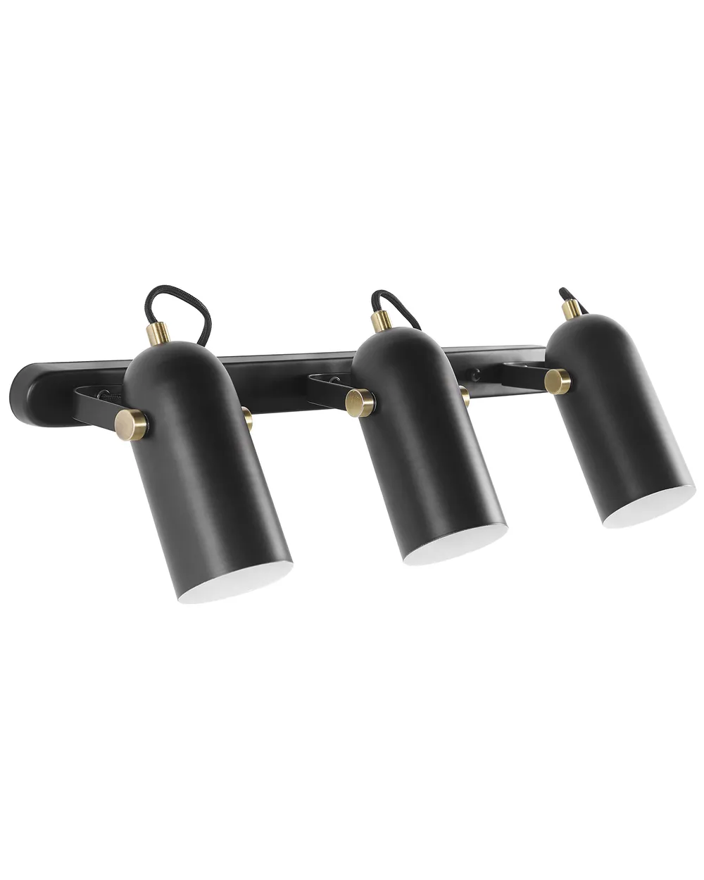 Strahler 3-flammig TYRIA verstellbar Metall Schwarz