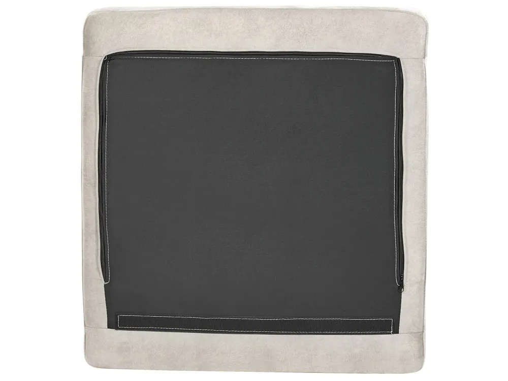 Corner Sofa 3 Seater FLAM Velvet Grey Right Hand_878009