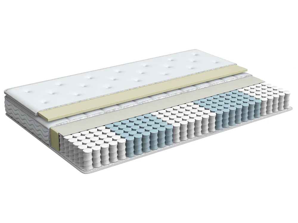 Memoryschaum-Taschenfederkernmatratze AURA HYBRID PRO H2/3 Mittel 140 x 200 cm