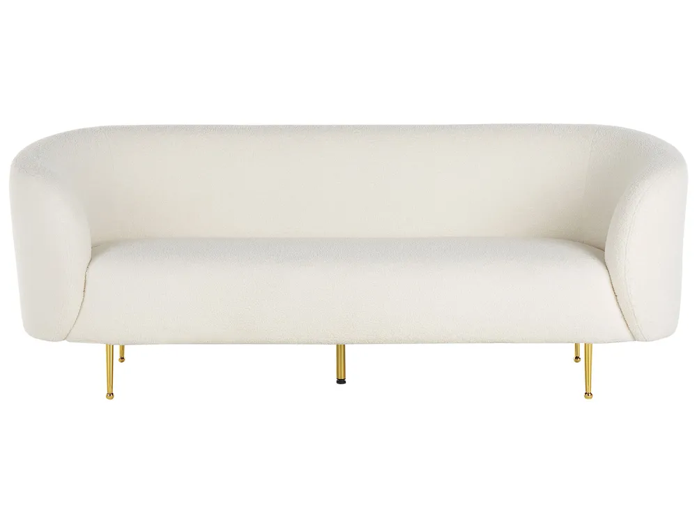 Sofa 3-Sitzer LOEN Bouclé Weiß_886434
