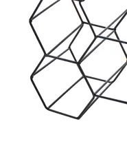 Wine Rack TRALEE Metal Black_1000648