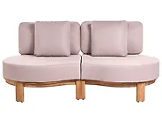 Garden Sofa 2 Seater ARZELLO Acacia Wood Light Brown_1160302