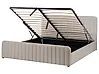 Bett mit Stauraum LUNAN Taupe 180 x 200 cm