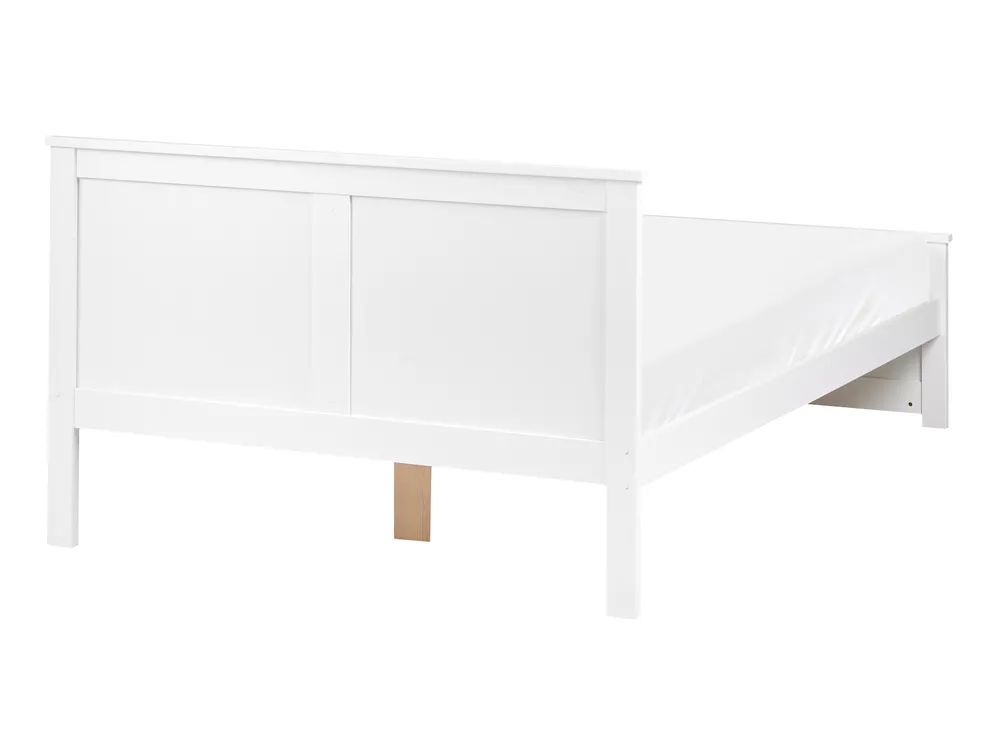 Postelja Borov les SABRAN 120 x 200 cm Bela_1060871
