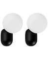Wandlampe 2er Set HELME Schwarz