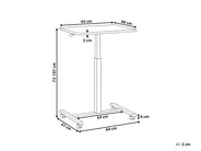 Laptoptisch manuell höhenverstellbar ACADEMIA 65 cm 48 cm mit Rädern Dunkelbraun_946133