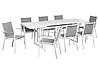 Garden Dining Set 8 Seater VALCANETTO/BUSSETO Metal Grey