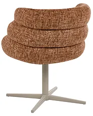 Dining Chair Swivel YOUNGSTOWN Fabric Golden Brown_1161884