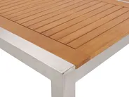 Garden Dining Set 8 Seater GROSSETO Eucalyptus Wood Brown/ White_768557